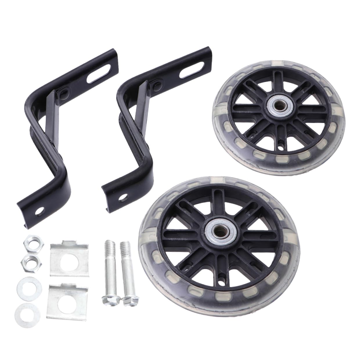 Ruedas De Ciclismo De Entrenamiento Silenciosas con Soporte Rueda Auxiliar Intermitente Accesorios para Niños Ruedas De Entrenamiento para Bicicleta Rueda Auxiliar De