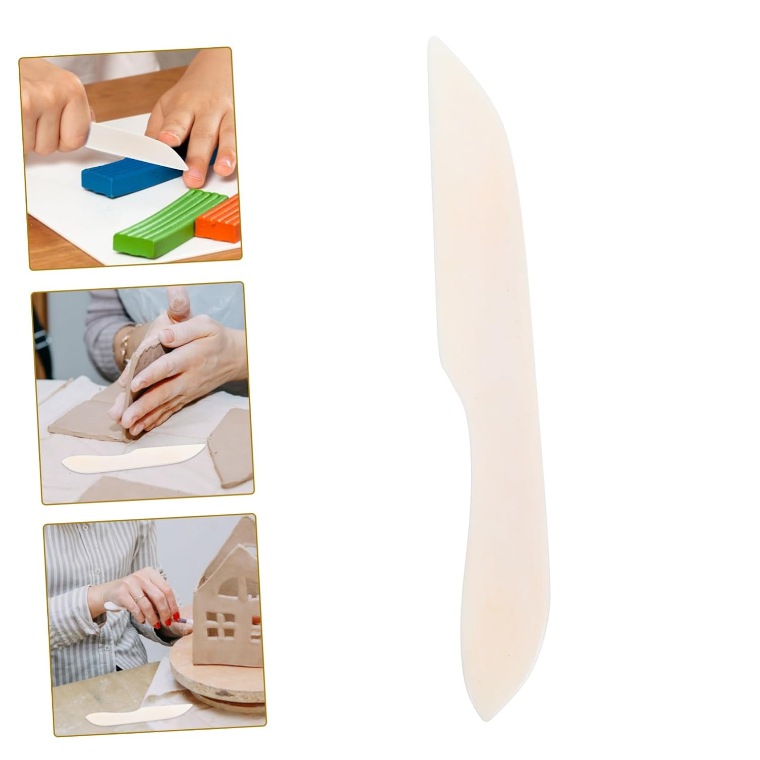 Gatuida 4pcs Bone Folder Tool for Crafting Precision Folding Creasing Tool for Crafts Smooth Texture Multifunctional Design for Scrapbooking Card Making