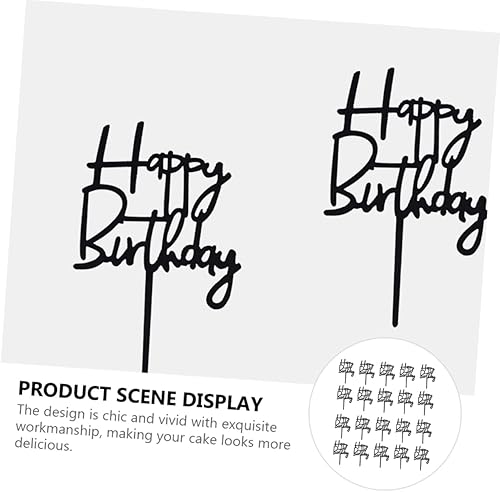 Miniatura 8 de Abaodam 40 Pcs Birthday Cake Insert Table Dessert Picks Dessert Topper Party Cake Decors Happy Birthday Mom Decorations Happy Birthday Cake Decors