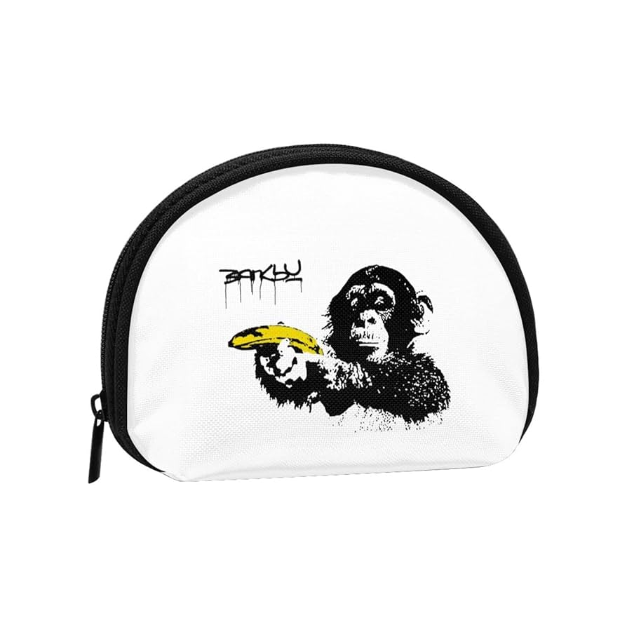 Amazon.co.jp: 小銭入れ バンクシー Banksy チンパンジー バナナ