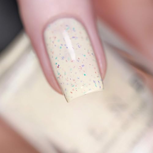 Miniatura 1997 de ILNP Madison Ave Esmalte de uñas holográfico metálico rosa antiguo