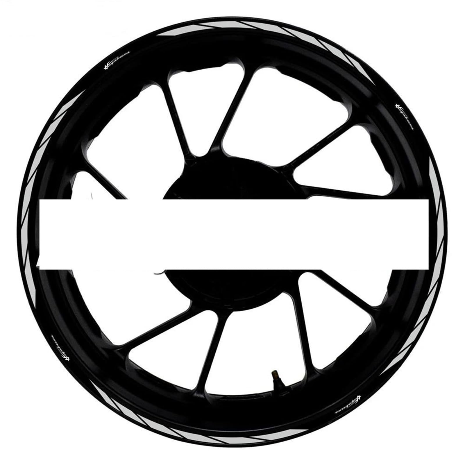 Motorcycle Accessories Wheel Stickers Reflective Rim Motorbike Waterproof Decals for Suzuki for Hayabusa 1300(Color13)