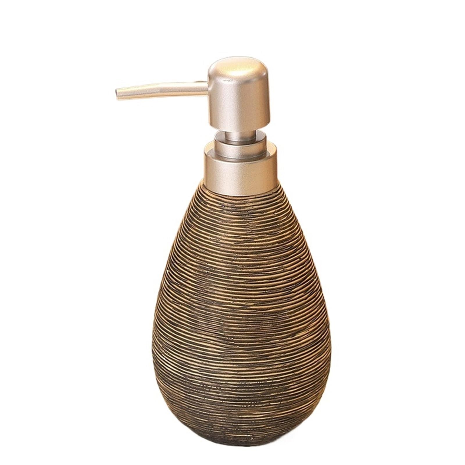 Distributeur de shampoing noir brossé vintage pour une organisation de douche soignée