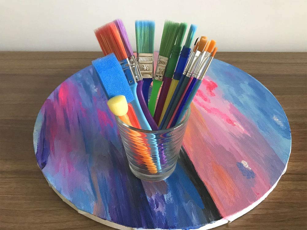 Kit 15 Pinceaux Peinture Enfants - Set Pinceaux Mousse Et Nylon Pour Arts Créatifs