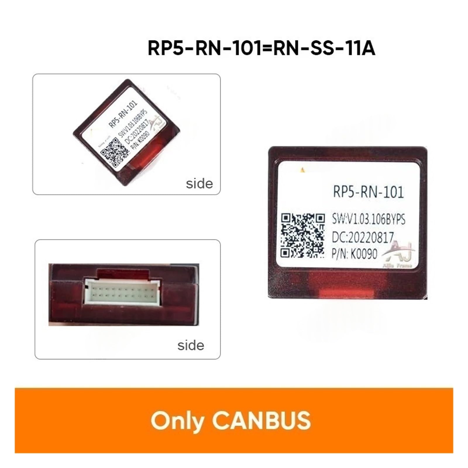 Caja for Radio de coche Compatible con RENAULT CAPTUR SANDERO DUSTER KWID DOKKER TRIBER Clio arnés de cableado Cable de alimentación RP5-RN-101(CANBUS and Cable)