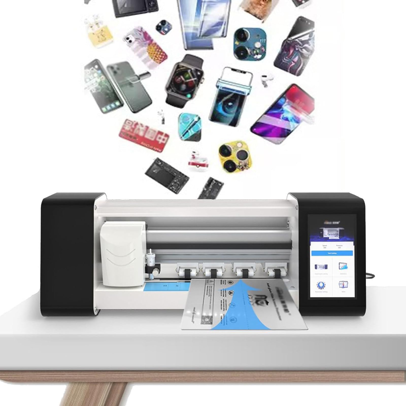 Máquina Inteligente Corte Películas para Protectores Pantalla De Hidrogel TPU para La Parte Frontal del Teléfono Móvil, Máquina Corte De Protectores De Pantalla para Teléfonos Móviles