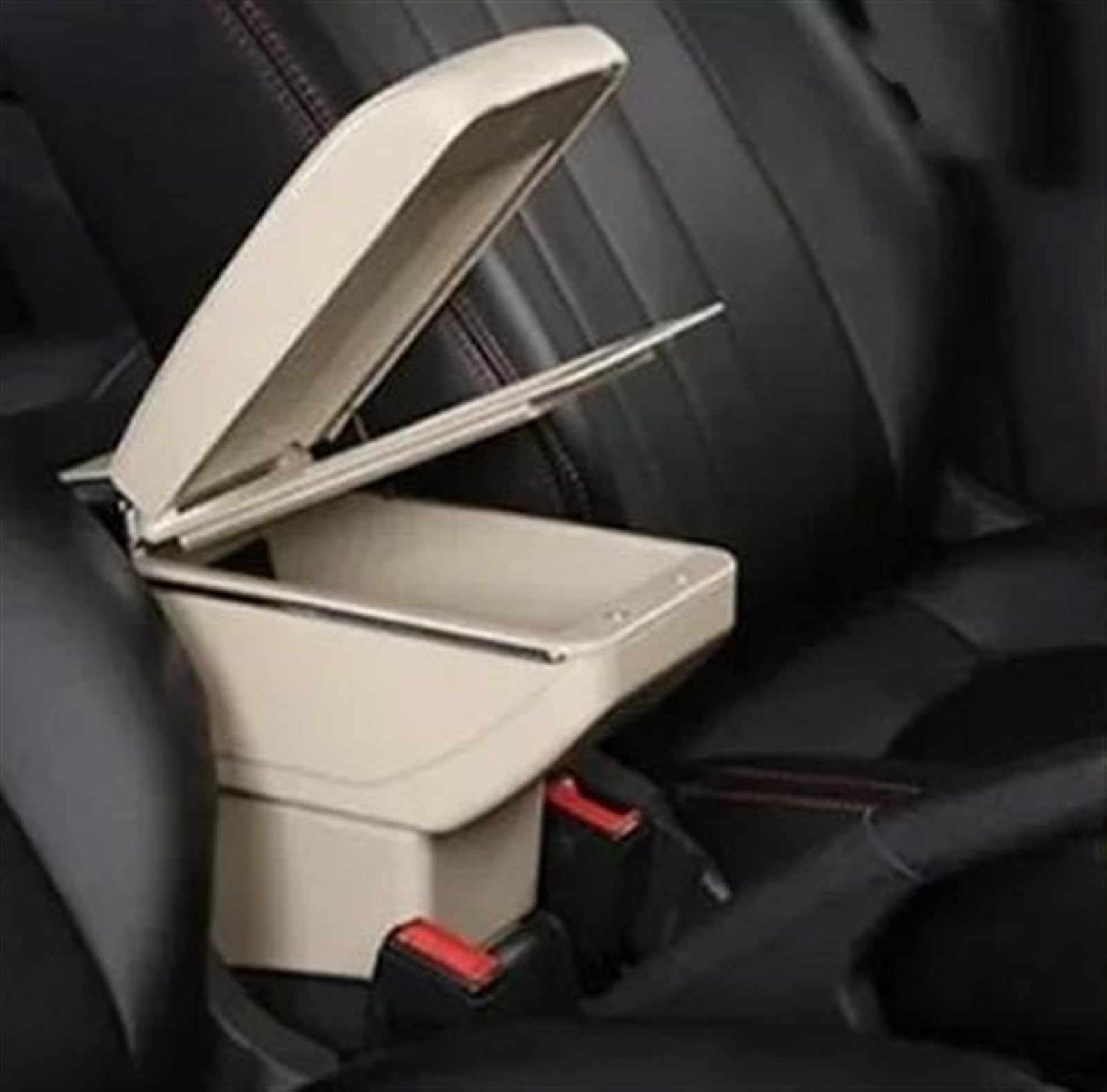 NOHEEU Car Armrest Box 2019-2023 Central Storage With USB Accessories For Virtus For Polo(B Beige NO USB)