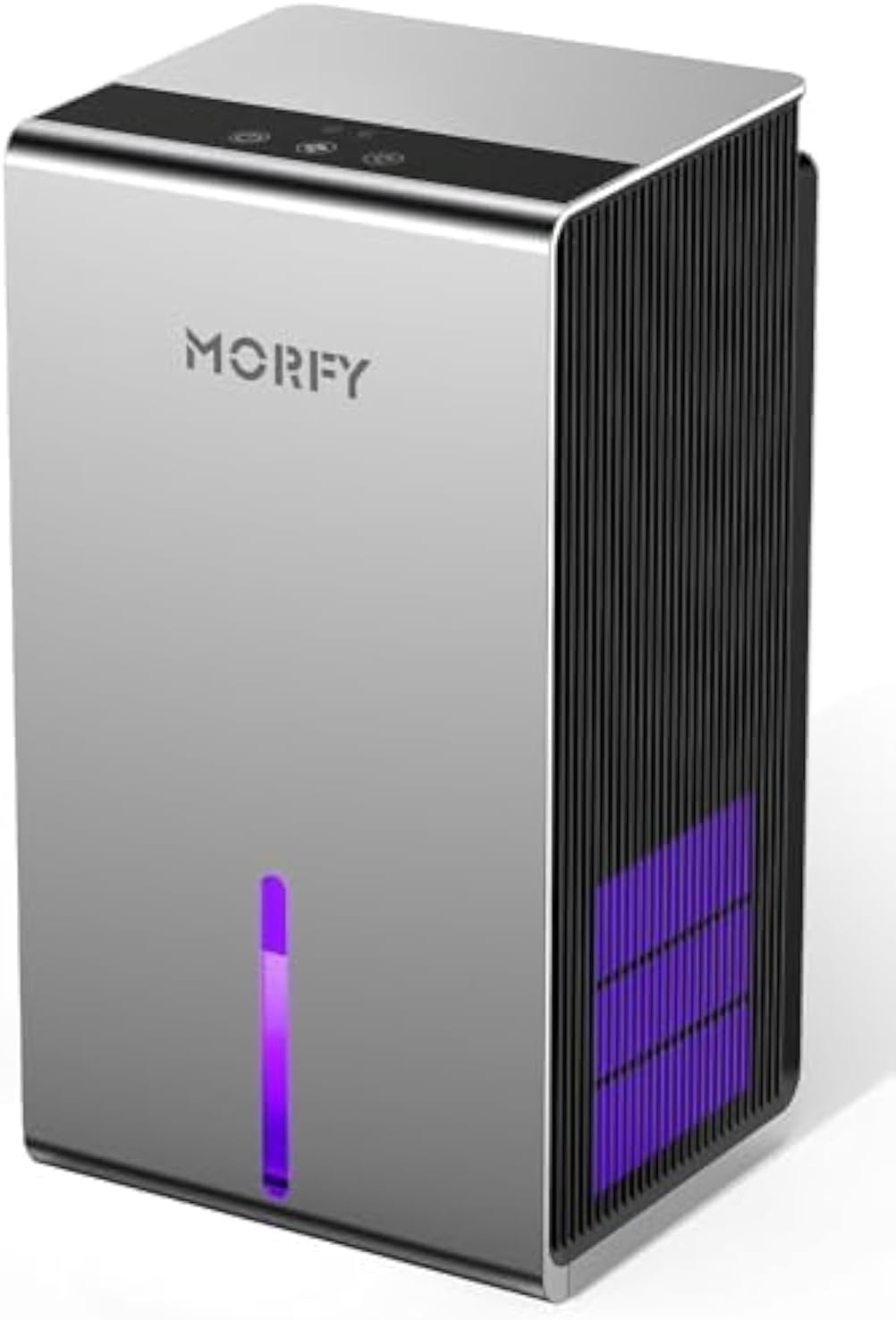 Dehumidifier, MORFY Upgrade 52OZ Small Dehumidifier for Room Bedroom Bathroom RV with Auto Shut Off and 7 Colors Light, Portable Quiet Dehumidifier for Home Cloakroom Closet Laundry Room
