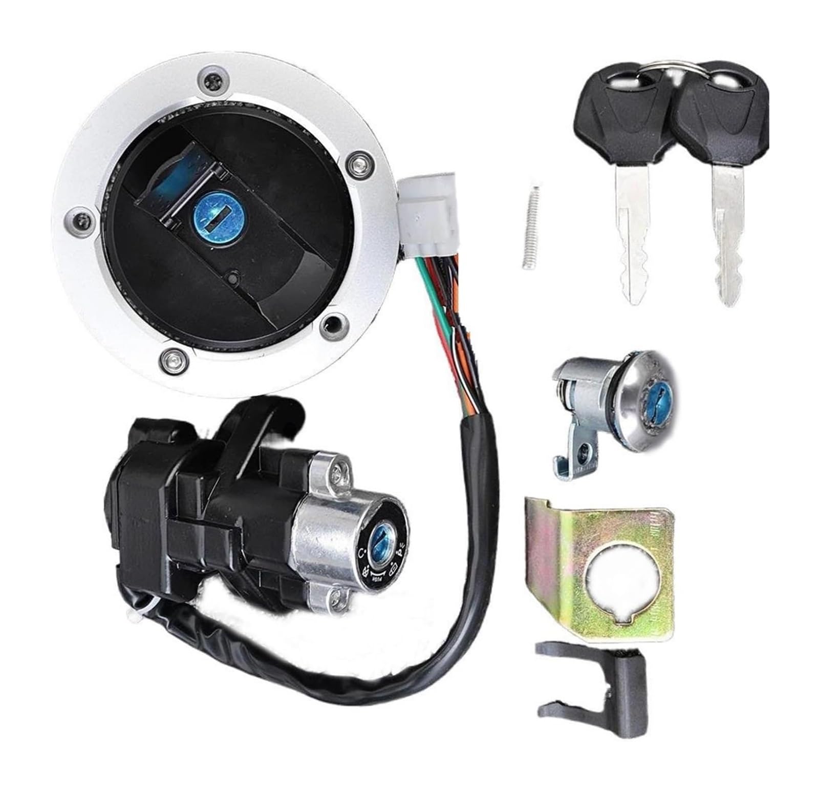 Cerradura De Encendido para Suzuki para DL650 para V Strom 2012-2016 37000-11861 Interruptor Arranque Cerradura Encendido Motocicleta Combustible Tanque Juego Llaves