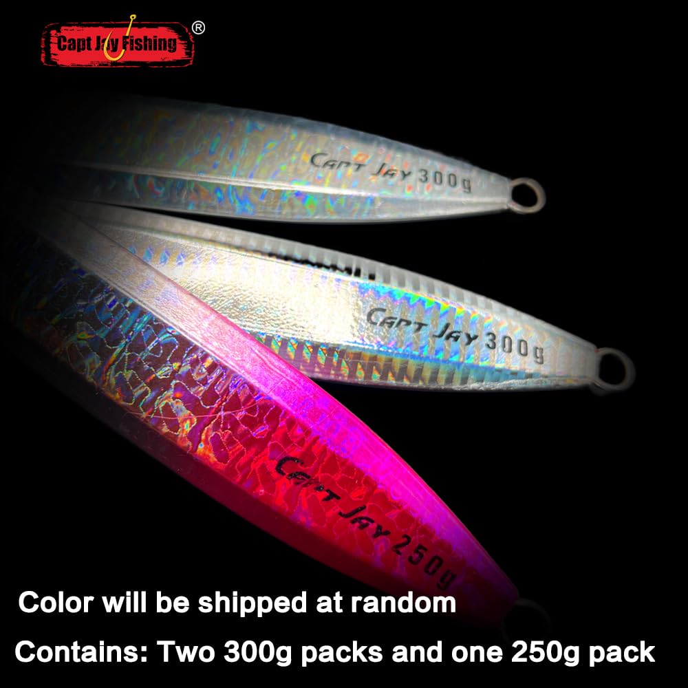 Capt Jay Fishing Saltwater jigs Speed Jigging Slow Jigging Pitching Lures, Vertical Jigging Artificial Lures Jigging Lure Fishing Jiggs