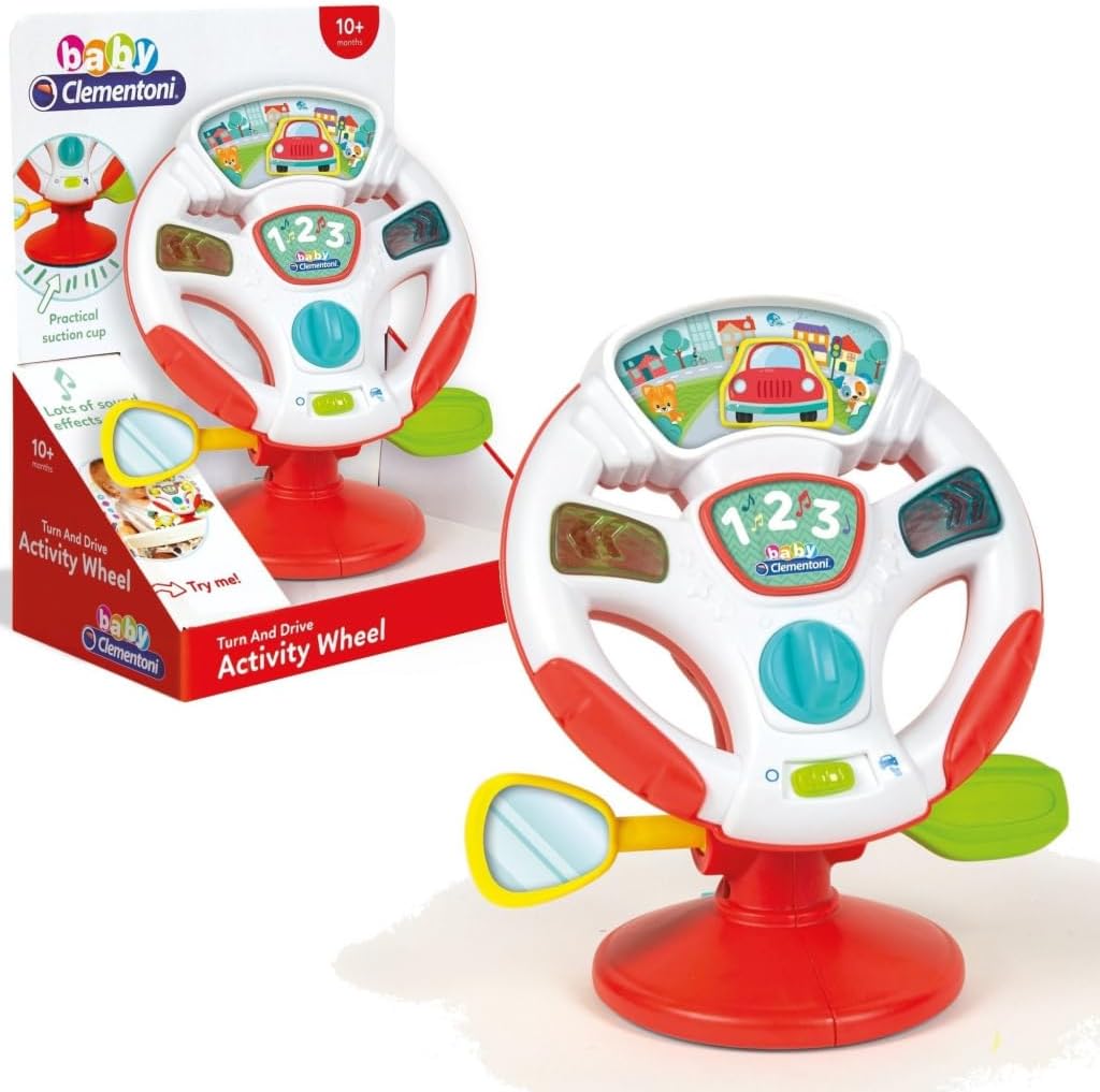 Clementoni 17241 Baby Activity Steering Wheel, Multi-Colour