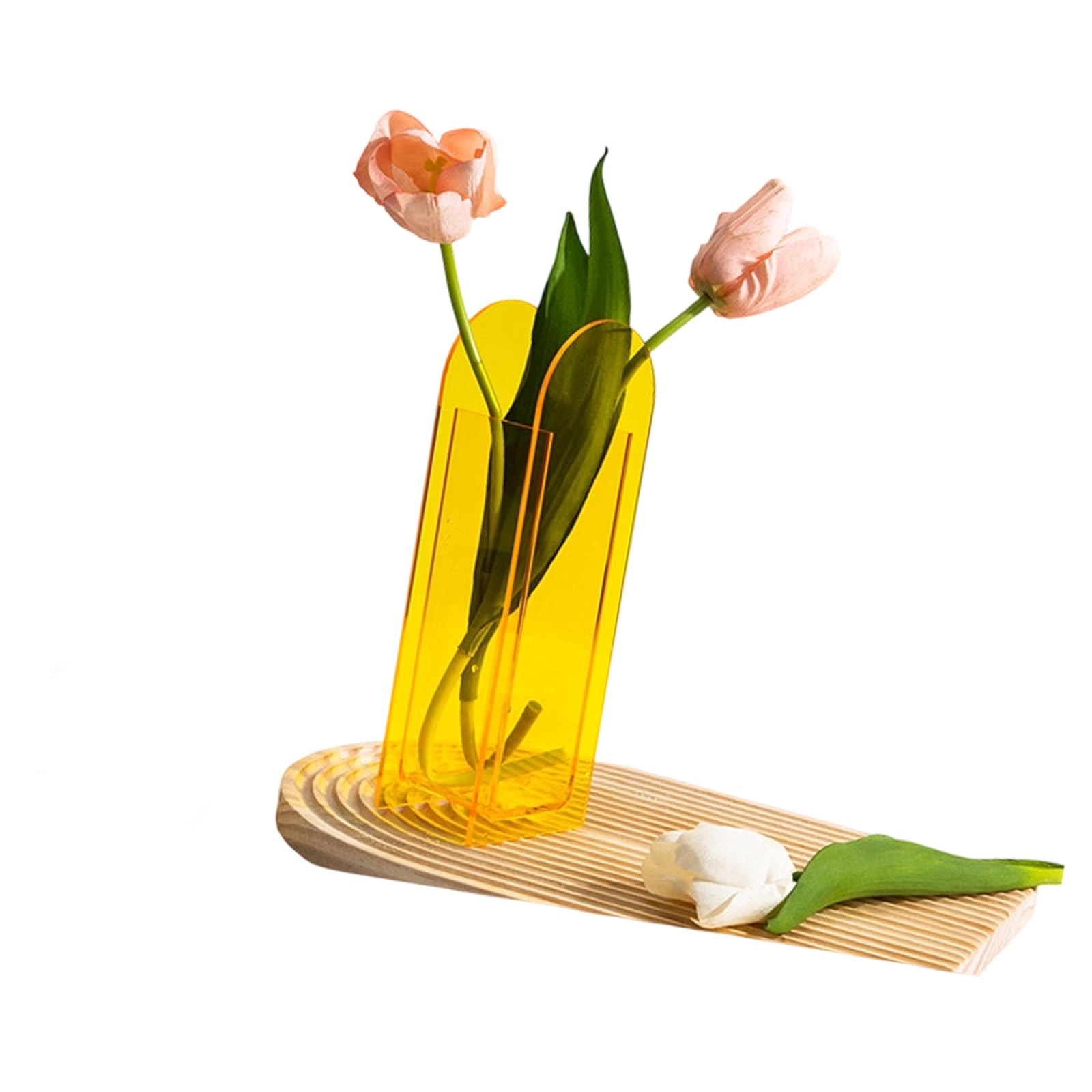 Vase Flower Container Decorative Hydroponic Plant Holder for Home Offices Desktop Floral Arrangement Offices Desk Vase