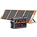 FlashFish 300W Tragbares Powerstation mit Solarpanel 100W, 179,2Wh LiFePO4 Akku, Schnellladung 0–80% in 1 Std, EPS-Funktion,Multifunktions Solar Generator für Camping, Draußen, Reisen, Notfälle