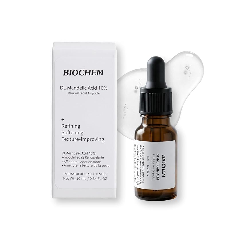 Ampola sérum BIOCHEM com ácido DL-mandélico 10%, 10 mL