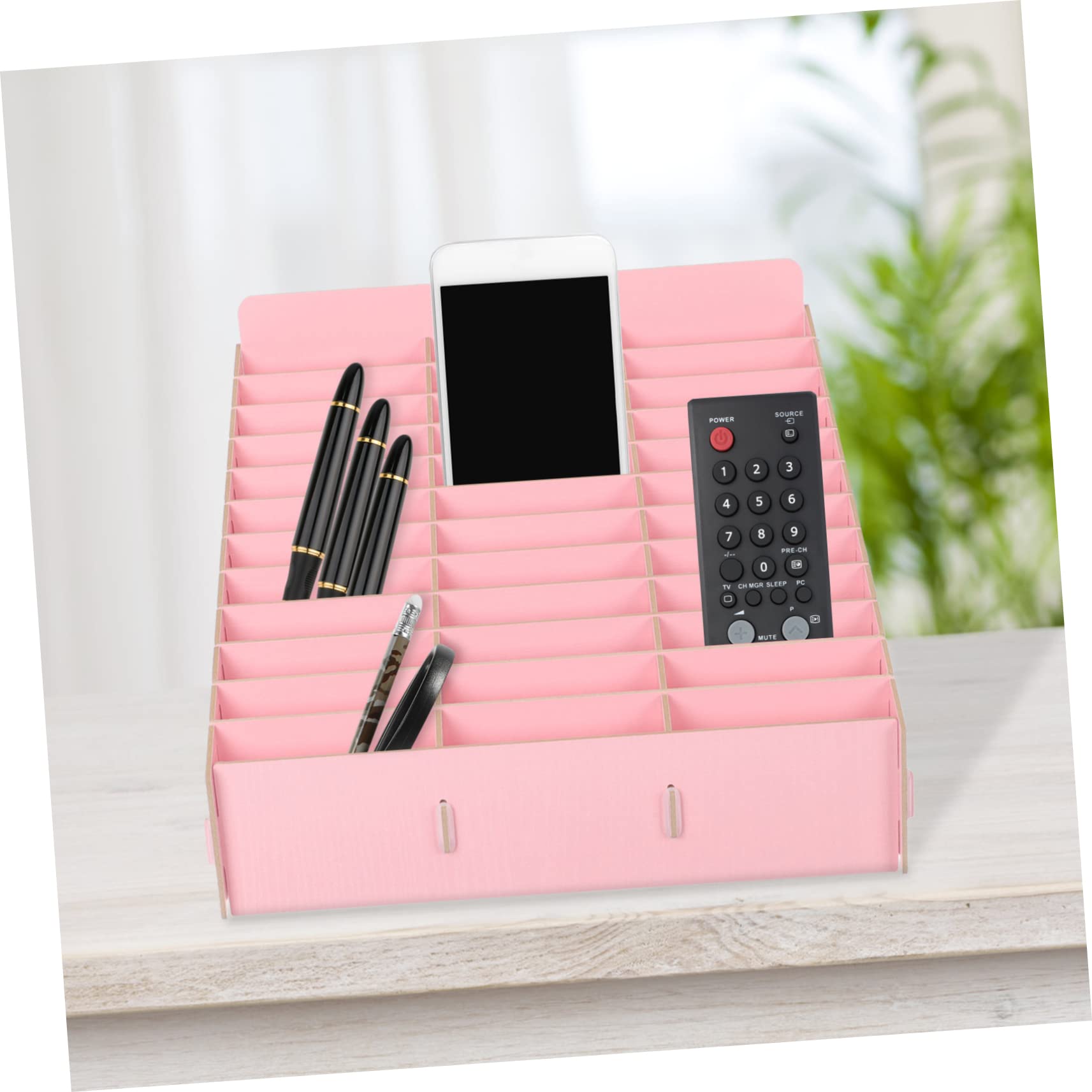 Boîte de rangement pour téléphone portable, boîte de rangement en bois pour la gestion de téléphone portable avec plusieurs cellules pour salle de classe, salle de conférence, etc. -Facile à installer