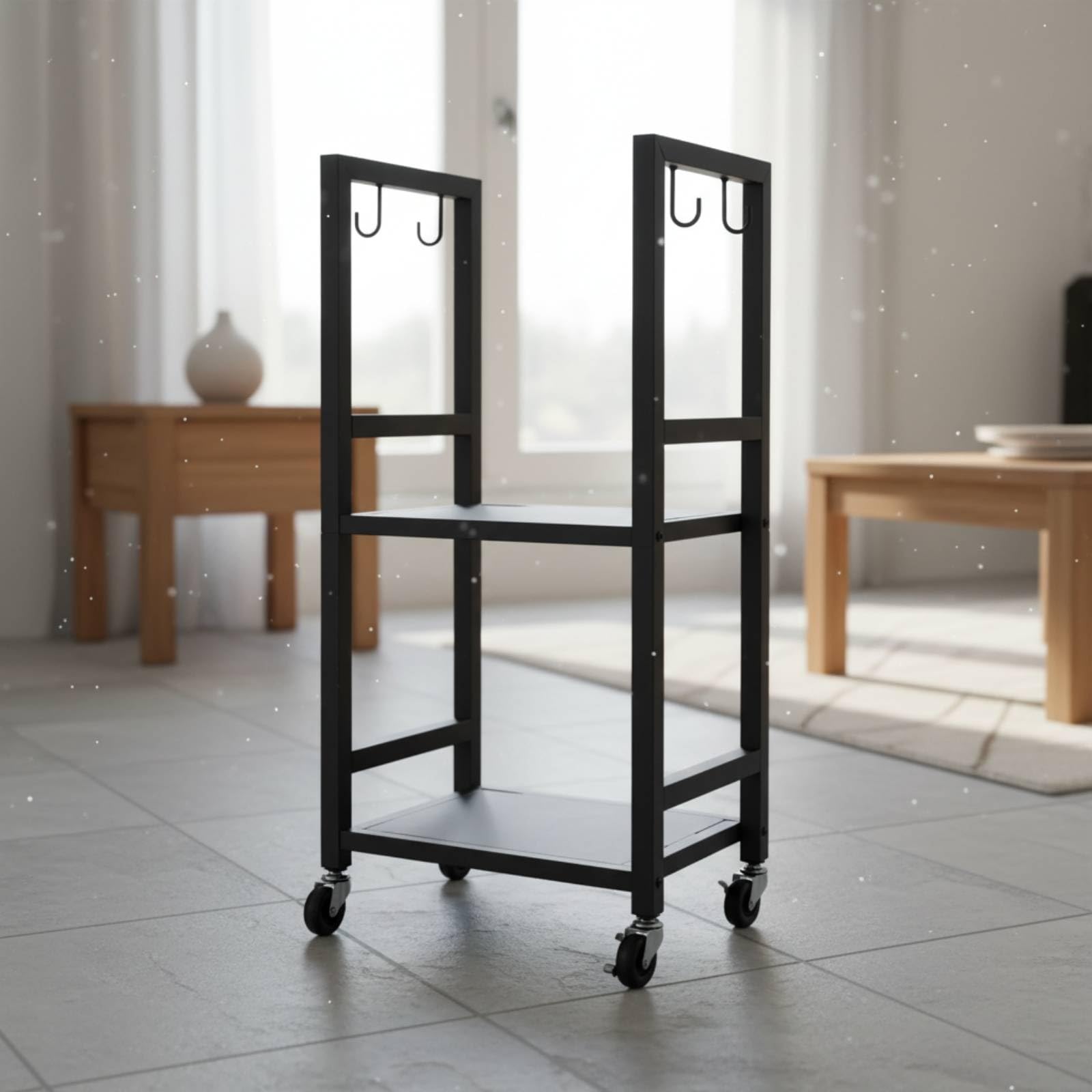 Leñero Metálico Metal Resistente Leñero Exterior Estable Organización Del Hogar para Interior