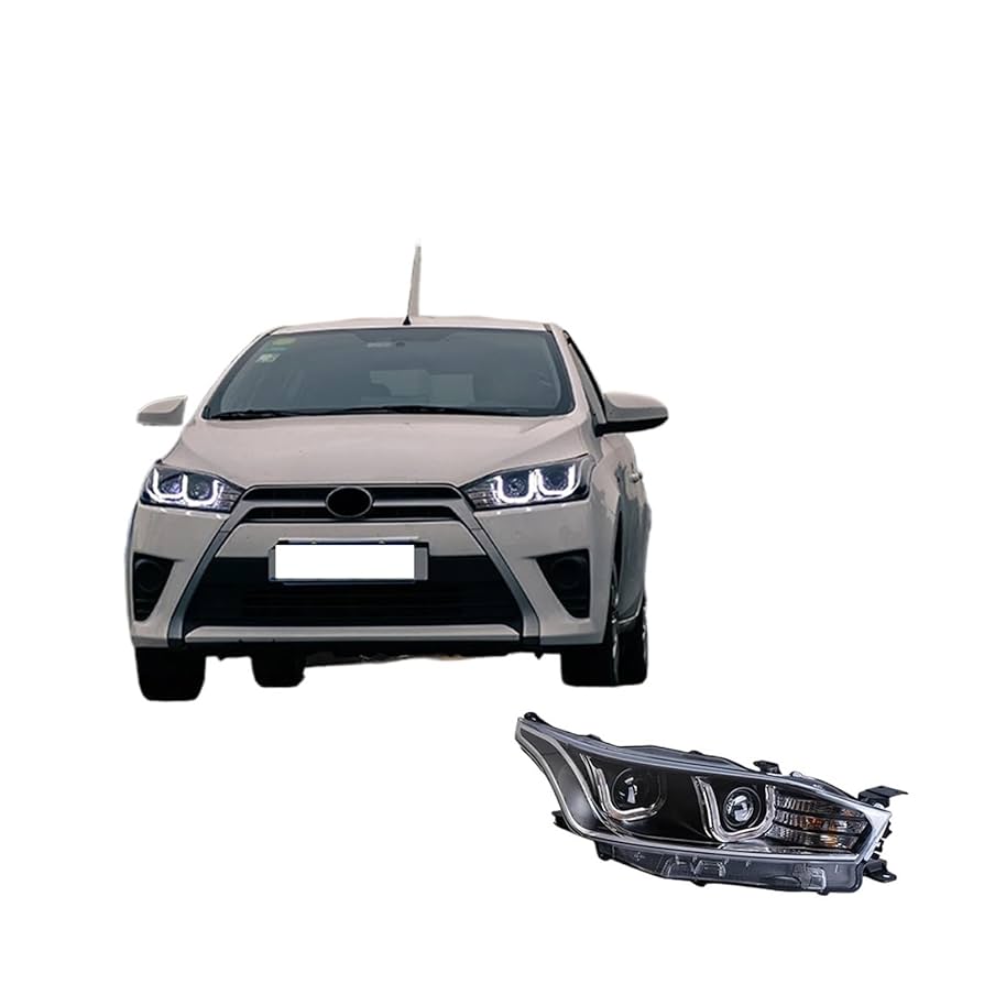 ヤリス　ヘッドライトユニット　左側 磨き済み ヤリス MXPA10 純正 ヘッド ライト 左 ハロゲン 81170