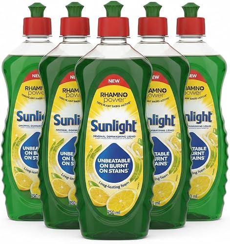 SMTE Sunlight Original Lemon Dishwashing Liquid 750ml Pack of 5
