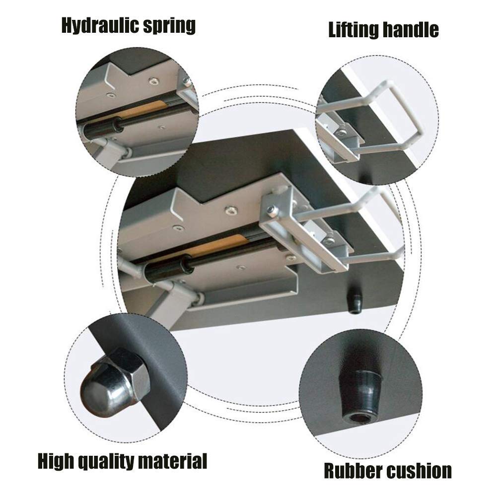 Computer Standing Desk Height Adjustable Ergonomic seat to Stand Work Place Easily adjusts for Home use - W — view 4