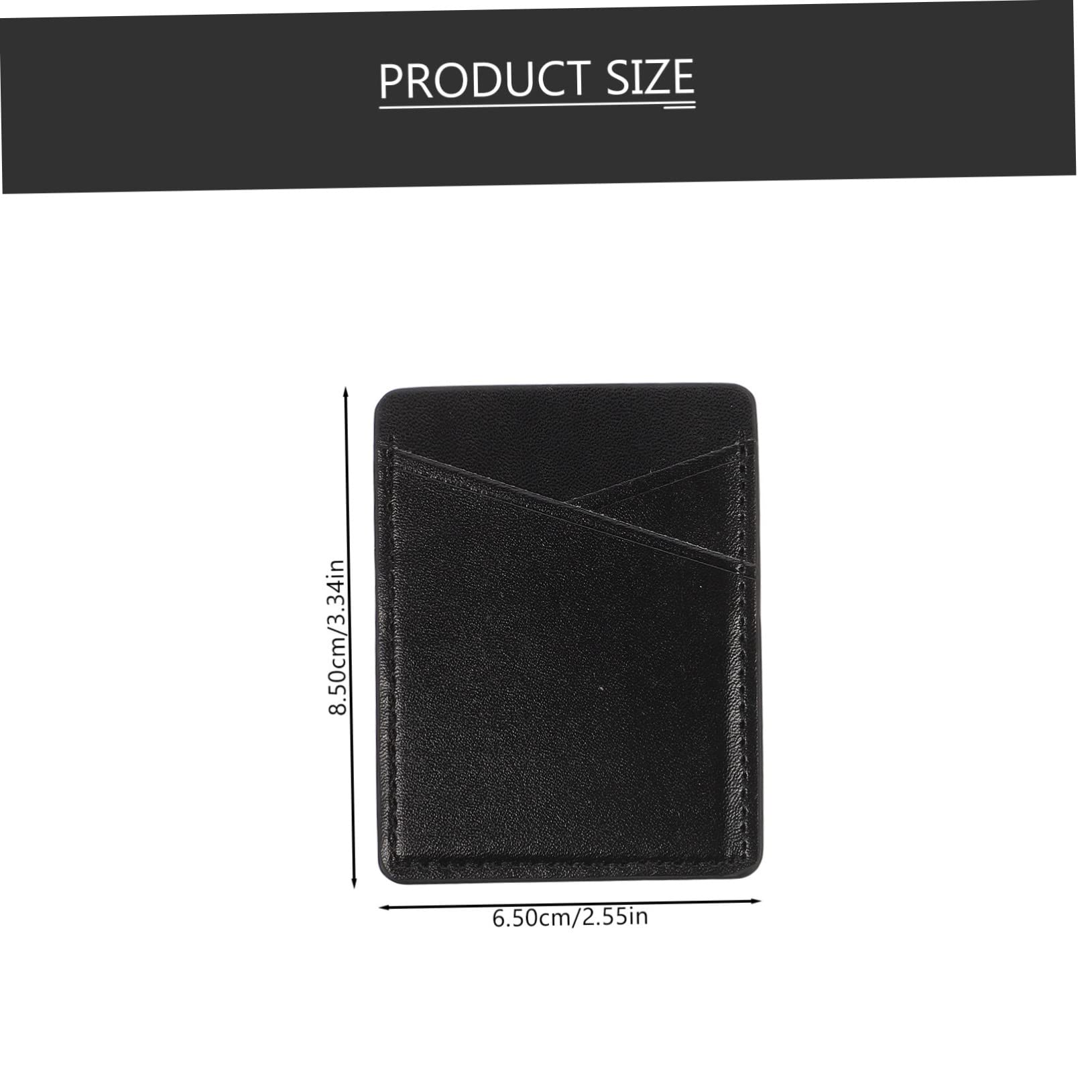 HOMSFOU 10pezzi Porta Carte Adesivo Per Smartphone Pu Pelle Wallet Pocket Per Telefono Portafoglio Compatto Per Carte e Monete Design Pratico e