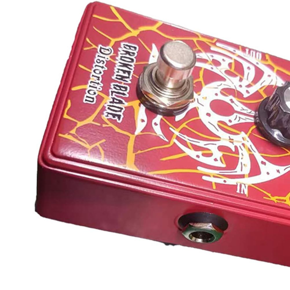 Pedal de Distorsión de Hoja para Efecto Guitarra, con Pedal de Distorsión/Volumen y Tono, Pedal de Efecto Distorsión, Pedal de Guitarra
