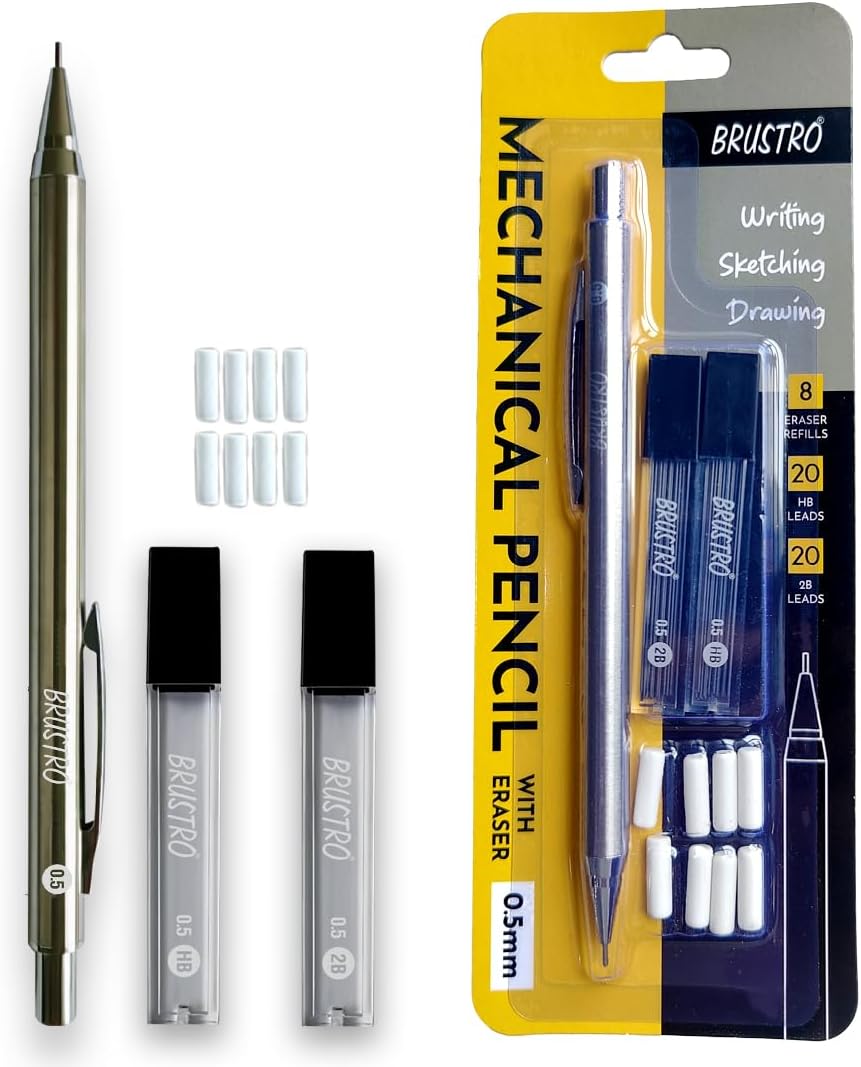 Pentel GraphGear 500 0.5 MM HB Mechanical Pencil | Lead Of Grade HB ...