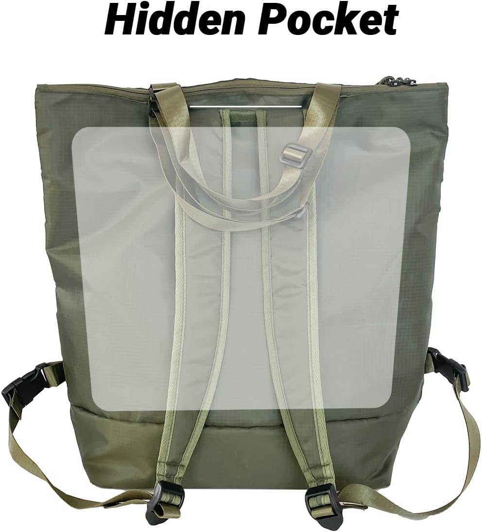 Gym Backpack Unisex Outdoor Weekender Gym Bag with Shoe Compartment + Anti-Theft Design + FREE Wet-Dry Bag | Lightweight Water-Waterproof Sports Backpack, Dance BackPack & Yoga Track Bag (olive green) - Image 4