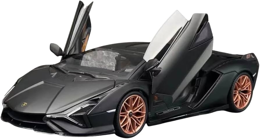 Amazon | Bburago 1/18 ランボルギーニ シアン FKP 37 ブラック 【特別