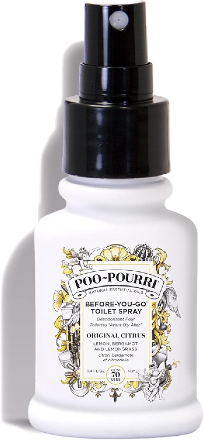Poo-Pourri Toilet Spray Original Citrus 41 ml. uplifting blend of lemon, bergamot and lemongrass natural essential oils