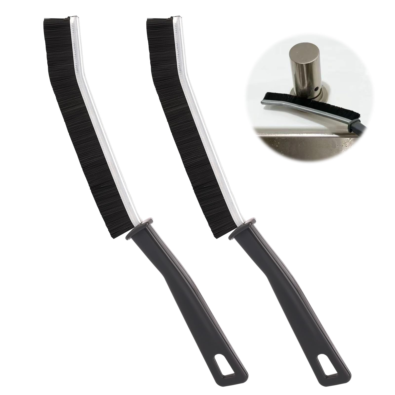 Brosse à Joints De Carrelage – Set De 2 (brosse + Grattoir), Poils Nylon, Manche PP, Pour Nettoyer Interstices Salle De Bain Et Cuisine - 11