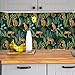 CHIHUT Cheetah Leopard Peel and Stick Wallpaper Jungle Tropical Wildlife Self Adhesive Wallpaper for Living Room Bedroom Removable Green Palm Leaf Contact Paper for Cabinets Walls 17.7” x 100”