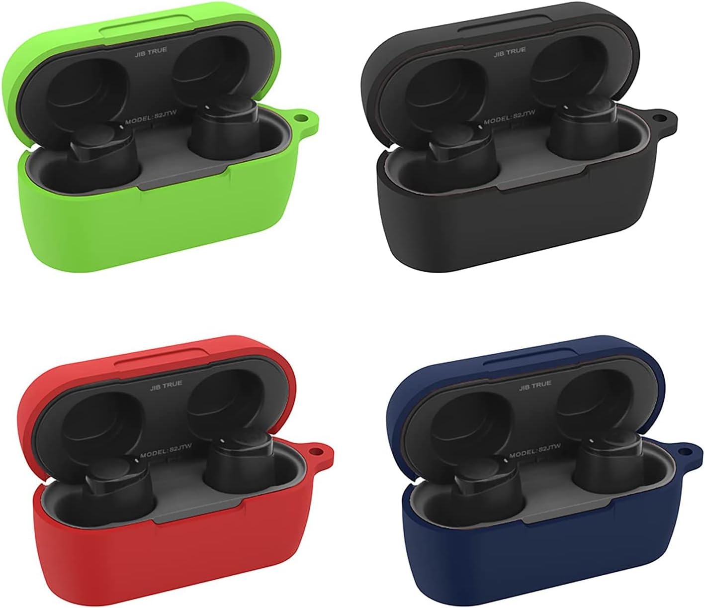 Popular Glow Case Cover Replacement for Skullcandy Jib True Wireless Earbuds, Green Silicone Protective Sleeve Protector Glow in Dark - LEFXMOPHY