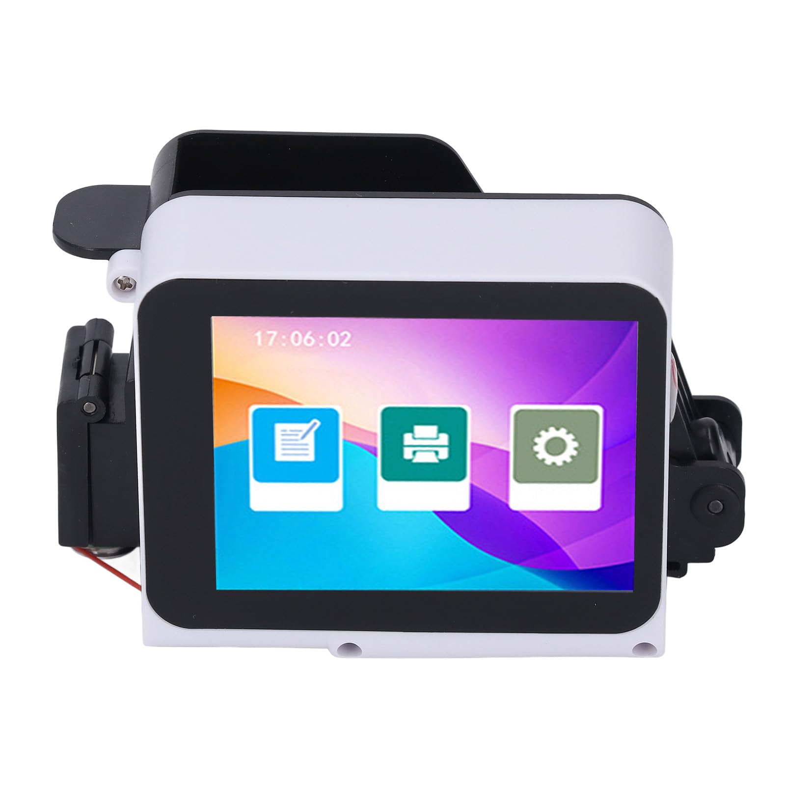 CHICIRIS Przenośna Drukarka Ręczna HD Ekran Dotykowy 600dpi Maszyna do Drukowania Danych dla Danych Kodów Kreskowych, łączność USB C, Idealna Drukarka w Ramach Go