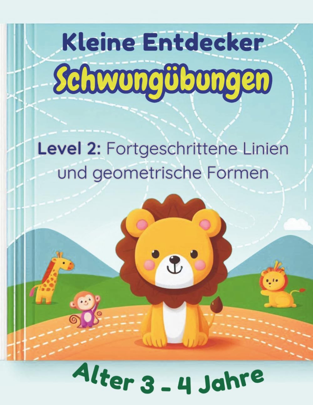 Schwungübungen Für Kinder Ab 3 Jahren: Fortgeschrittene Linien, Schleifen und geometrische Formen zur Förderung der Feinmotorik und Stiftführung für Kinder von 3-4 Jahren (Global Kid Motorik-Reihe)