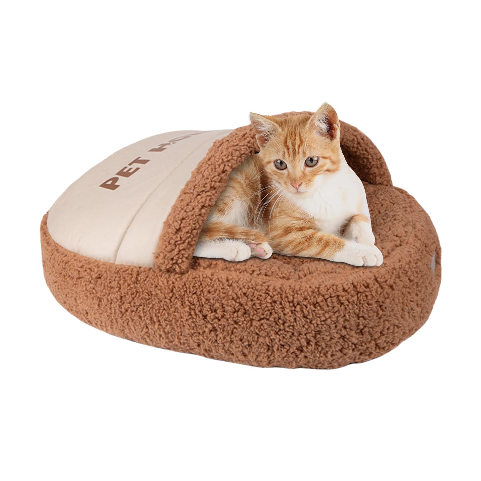Petit lit pour chien confortable et apaisant pour chiot en hiver