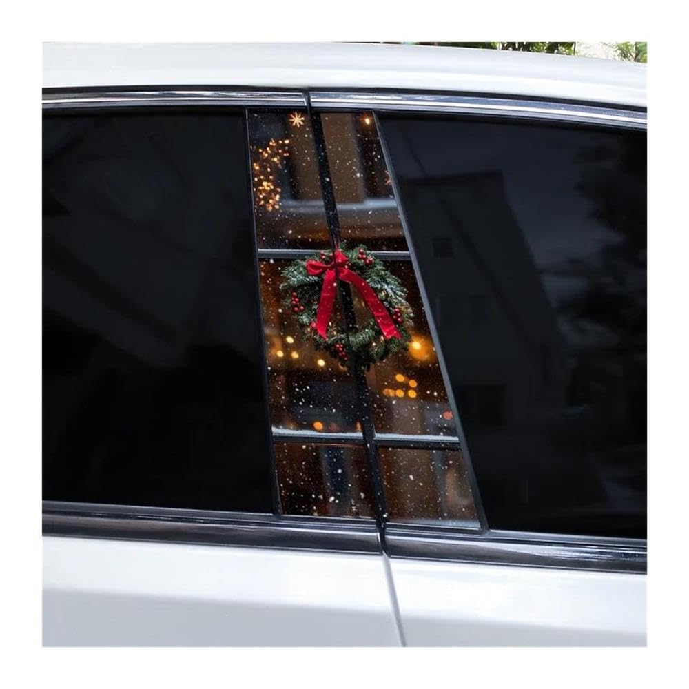 Body Parts 2pcs Car Center Column Decals Window DIY Car B-Pillar Decorative Stickers(E)