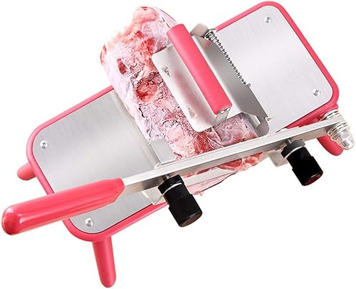 Miniatura 5 de Manual Cordero Roll Slicer carne carne carne de res hogar cepilladora caliente olla pequeña congelación carne cortadora (rojo)