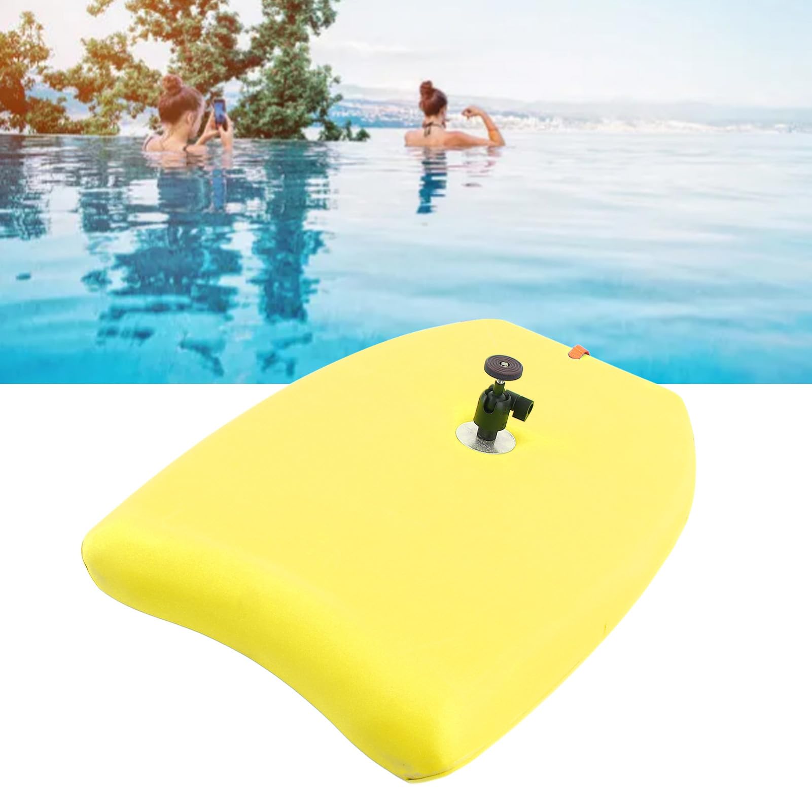 TOPINCN Tavoletta da Nuoto, Supporto Regolabile Pieghevole in Schiuma EVA PC ABS Tavola da Allenamento per il Nuoto con Filettatura da 1/4 di Pollice, per Smartphone, Action Camera,