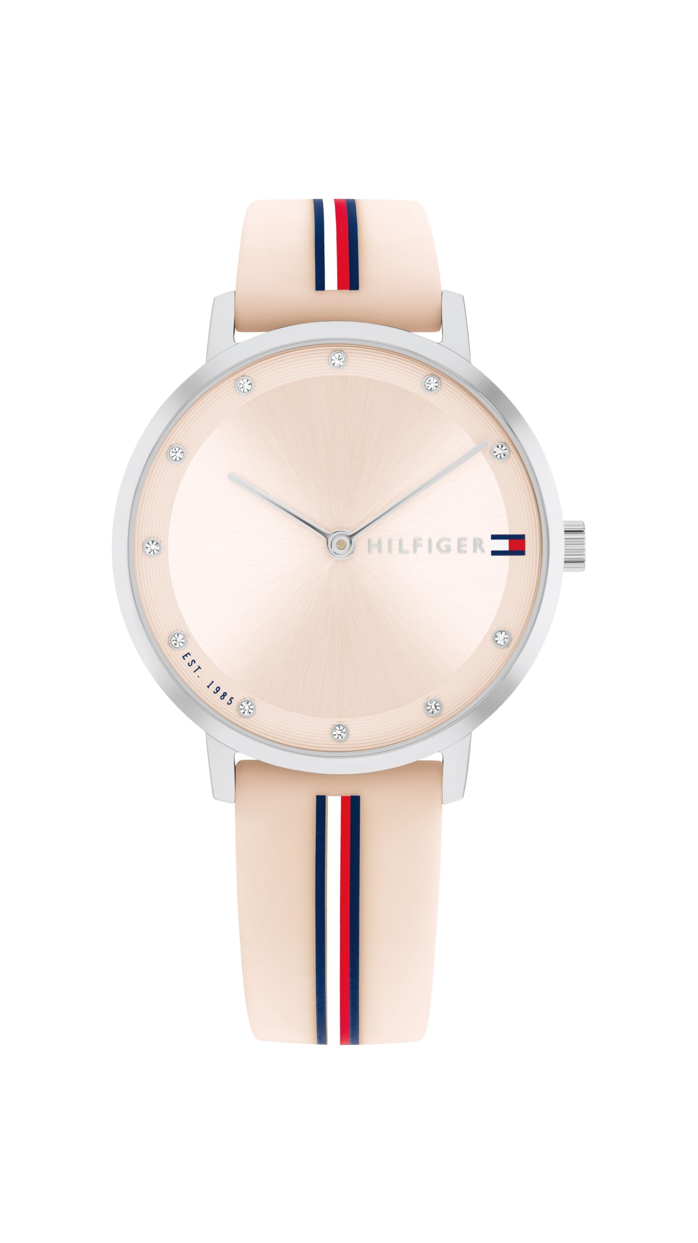 Tommy Hilfiger Orologio Con Movimento Al Quarzo A Due Lancette da Donna con Cinturino in Silicone Rosa - 1782737, Pink