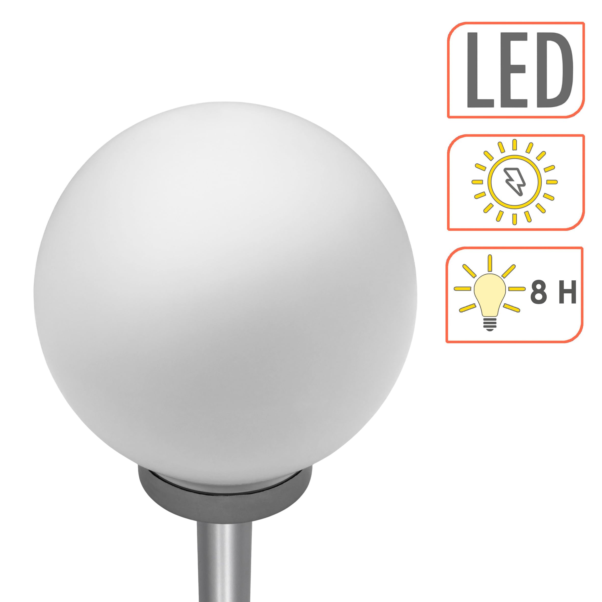 Lampada a sfera LED per esterni JOCOY con telecomando Bianco