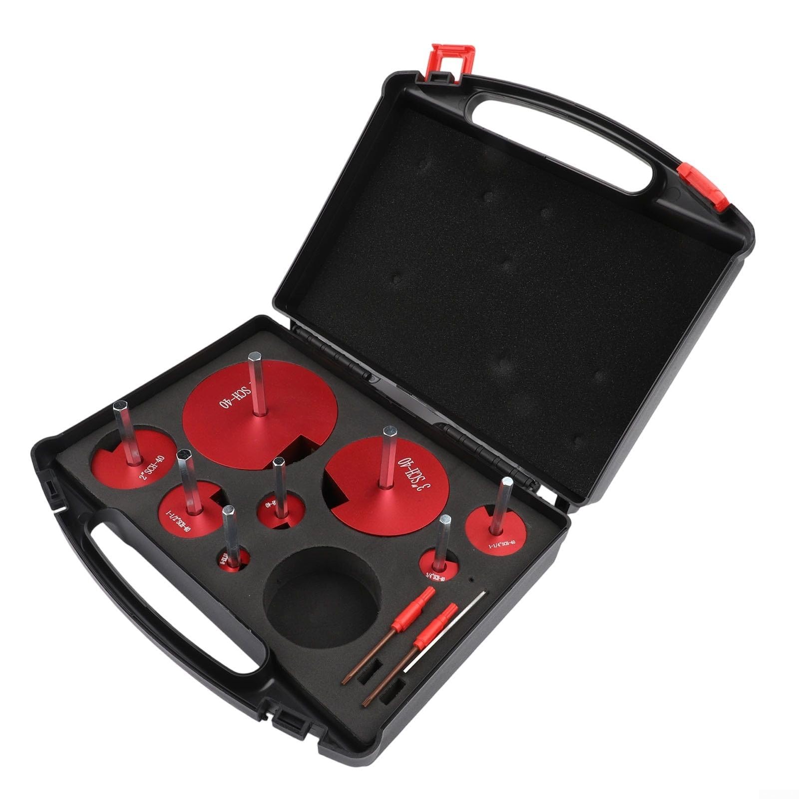 Kit de herramientas de extracción de tuberías de PVC 8 piezas de aluminio de 1/2-4 pulgadas para accesorios de ABS de PVC CFor con cuerpo anodizado mecanizado CNC y piezas inoxidables