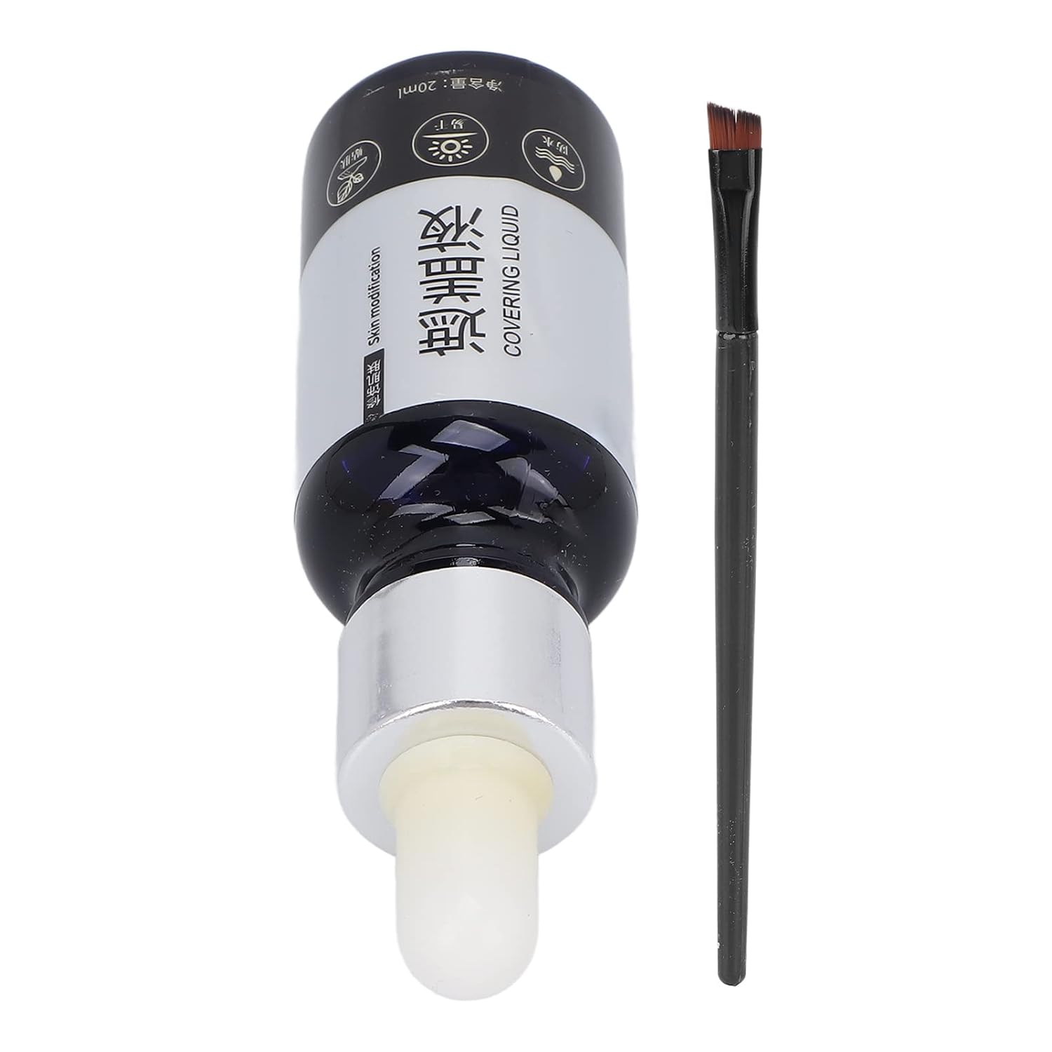 Vitiligo Concealer, Professional Vitiligo Cover Liquid Natural Look Waterproof with Brush for Face Body for Daily Use for Men Women : Beauty & Personal Care