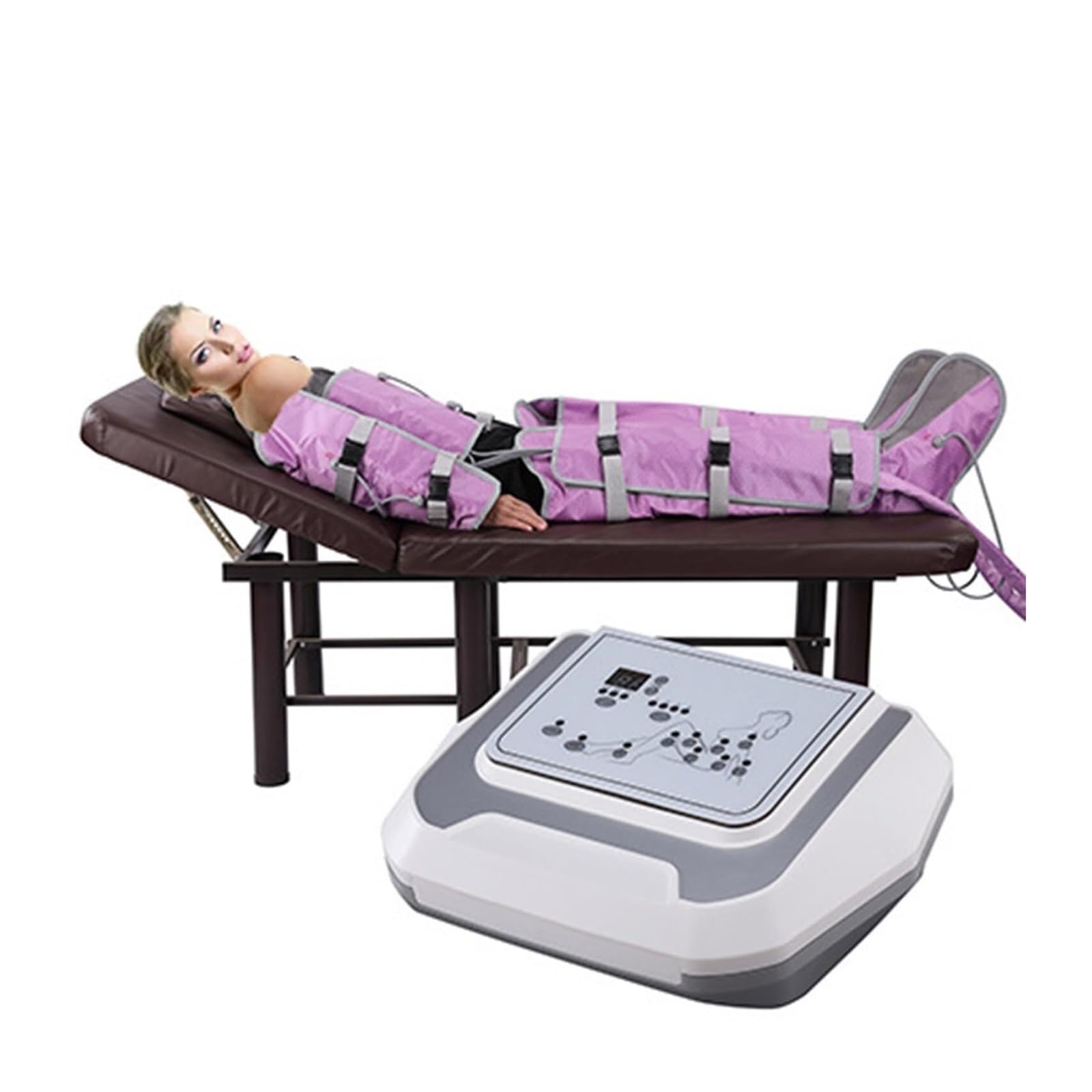Masajeador de Presión de Aire para Cuerpo Entero - Drenaje Linfático y Alivio Muscular - Dispositivo de Masaje para Brazos, Espalda y Piernas