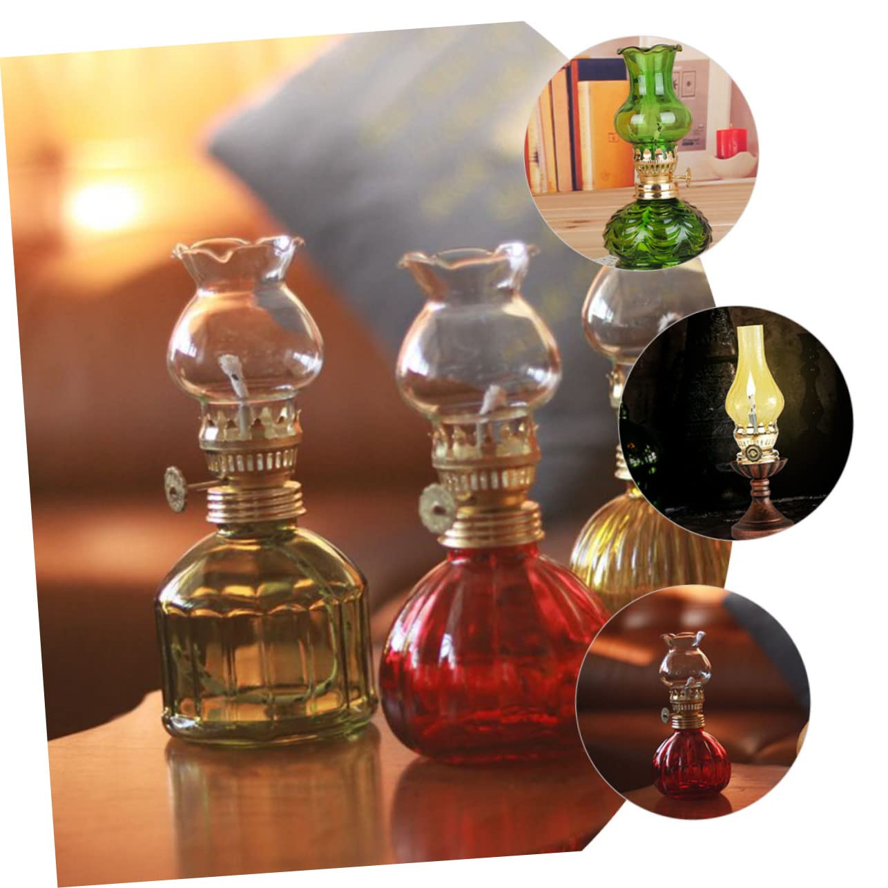 WHAMVOX 20pcs Kerosene Lamp Wick Holder Replaceable Wicks Vintage Oil Lamp Parts for Home Use and