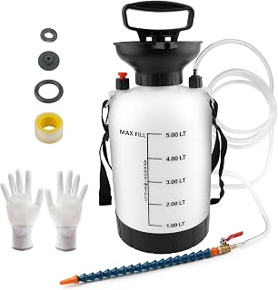 5L High-Capacity Transmission Fluid Pump - Leak Proof Gear Oil Pump Kit with Teflon Tape for Fleet Maintenance, Agricultural Vehicles, Marine Applications.