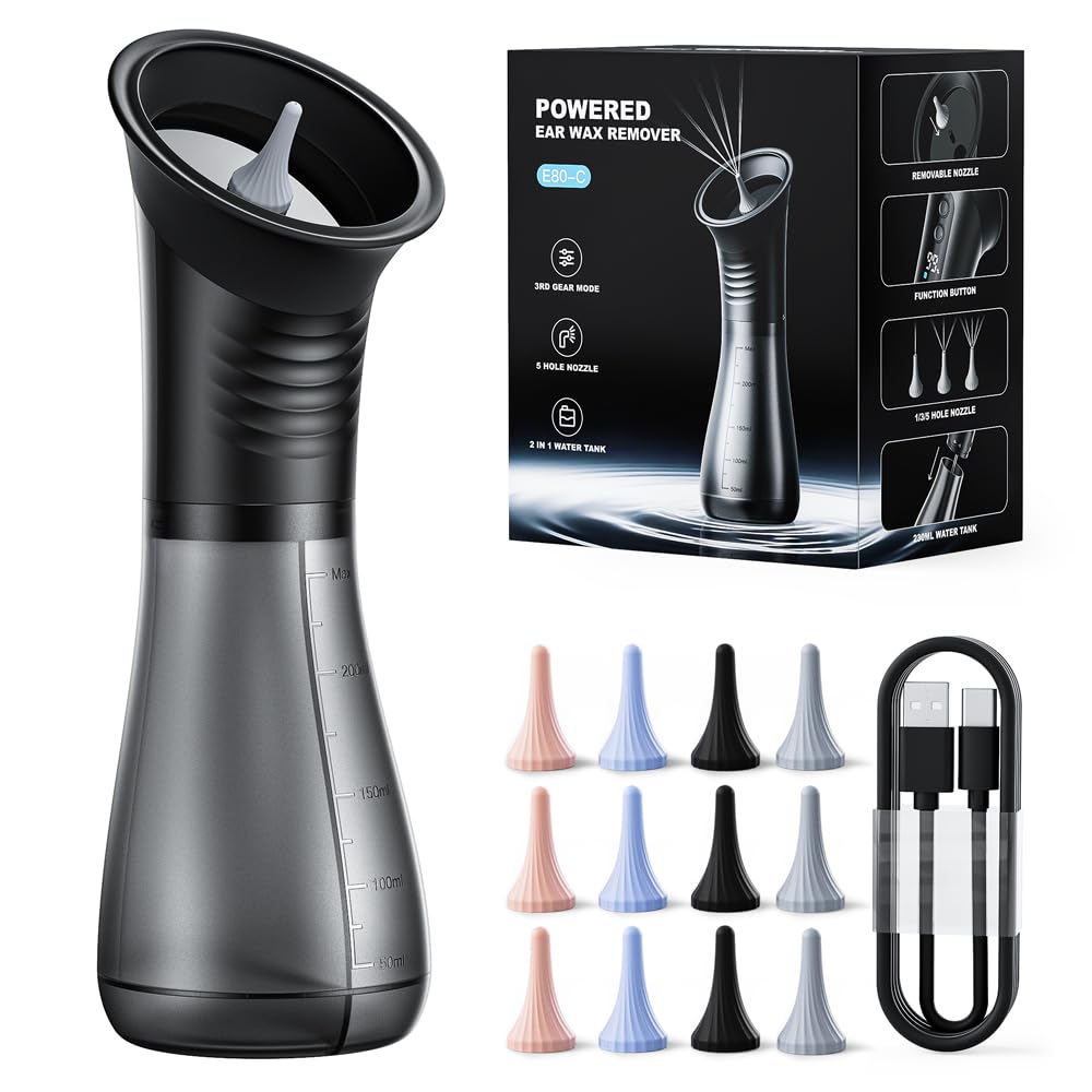 Ear Wax Removal with LED Display Temodu Electric Ear Cleaner Rechargeable Earwax Remove Removal Ear Irrigation System 3