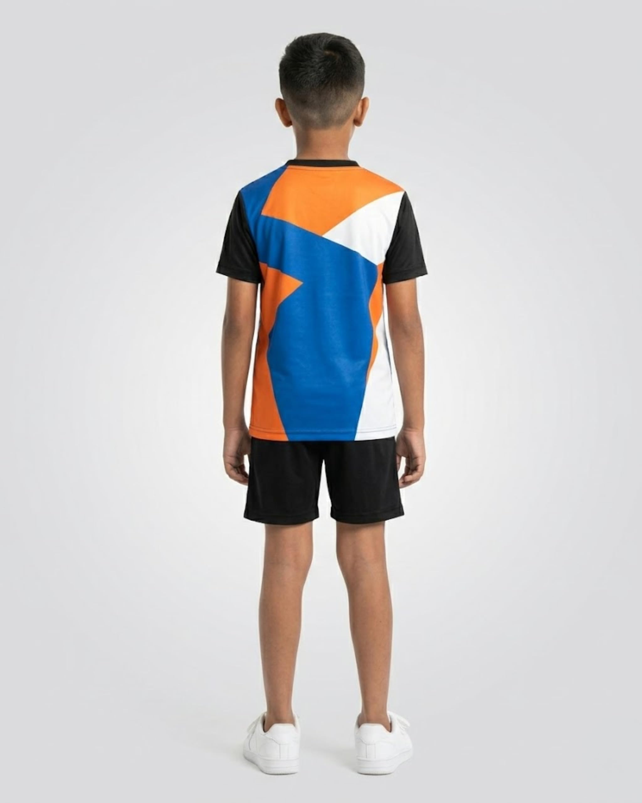 Boys Sports T Shirt and Shorts Set for Kids | Quick Dry Athletic Wear | Lightweight Breathable Sports Dress for Running, Cricket, Football, Gym, Training and Outdoor Activities (6-7 Y) 4