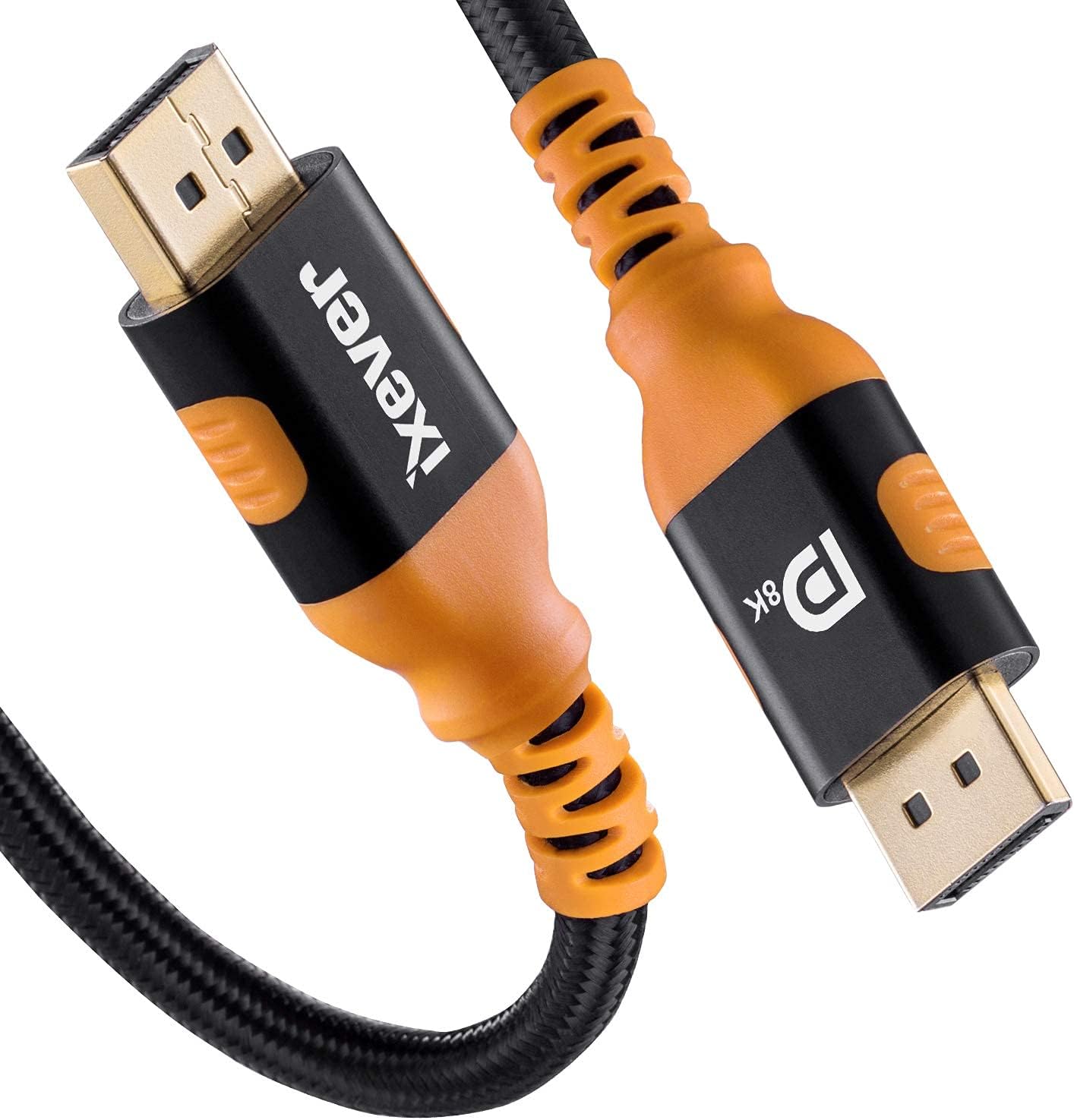 IXEVER 8K DisplayPort Cable 1.4 5M, DisplayPort to DisplayPort 1.4 Cable Support HBR3 HDR10 HDCP 2.2 [4K@144Hz