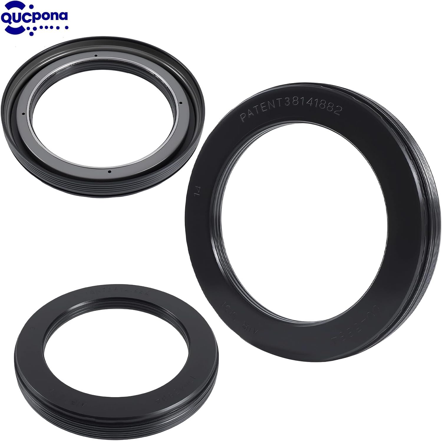 2 Pack of QUCpona High Performance Wheel Seal Drive (Replaces Stemco 393-0173) Replacement for Freightliner Kenworth Peterbilt Navistar Volvo Trucks (2 x TR0173C)