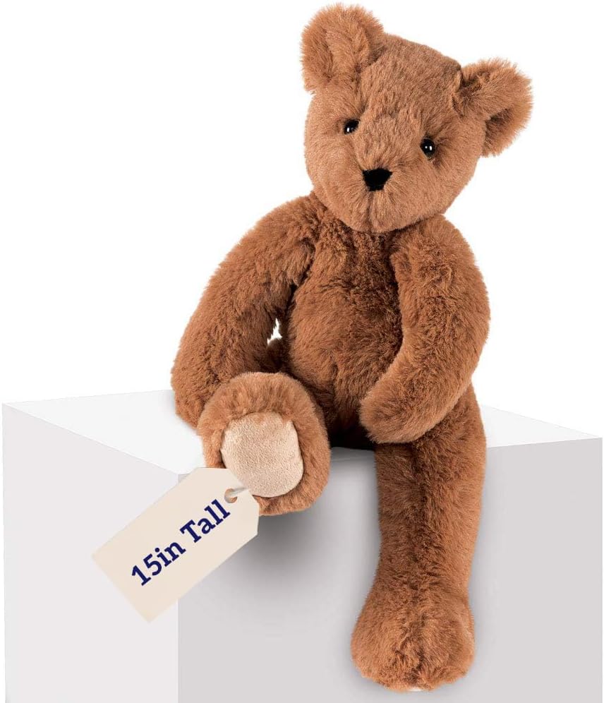 Vermont Teddy Bear 15 Inch Brown Teddy Bear | Soft Teddy Bear Stuffed Animal | Classic Stuffed Bear Plush | Perfect Easter Bear Plush Gift | Buddy Collection for Kids Boys and Girls